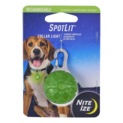 SpotLit® Rechargeable Collar Light - Green