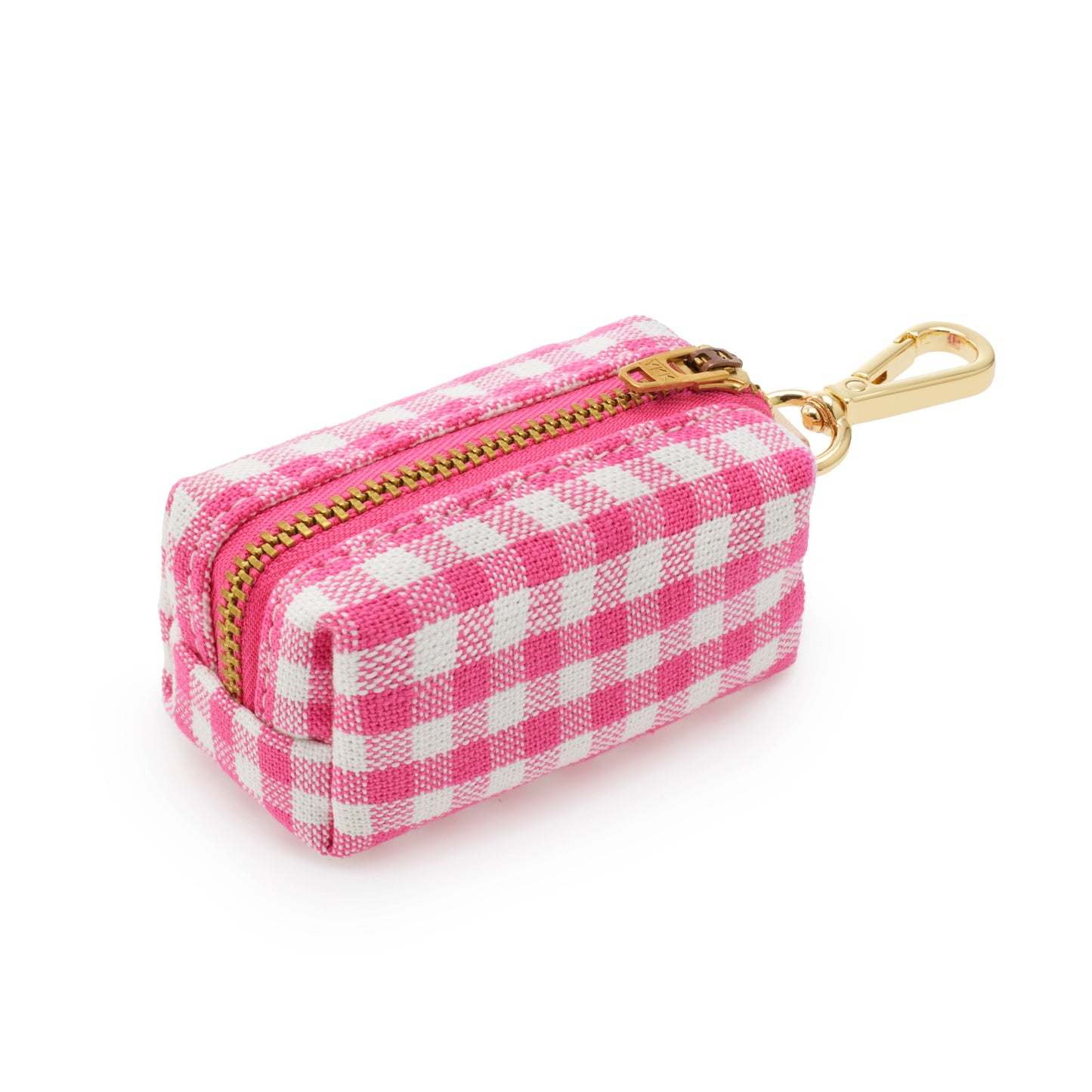 Hot Pink Gingham Bag Dispenser
