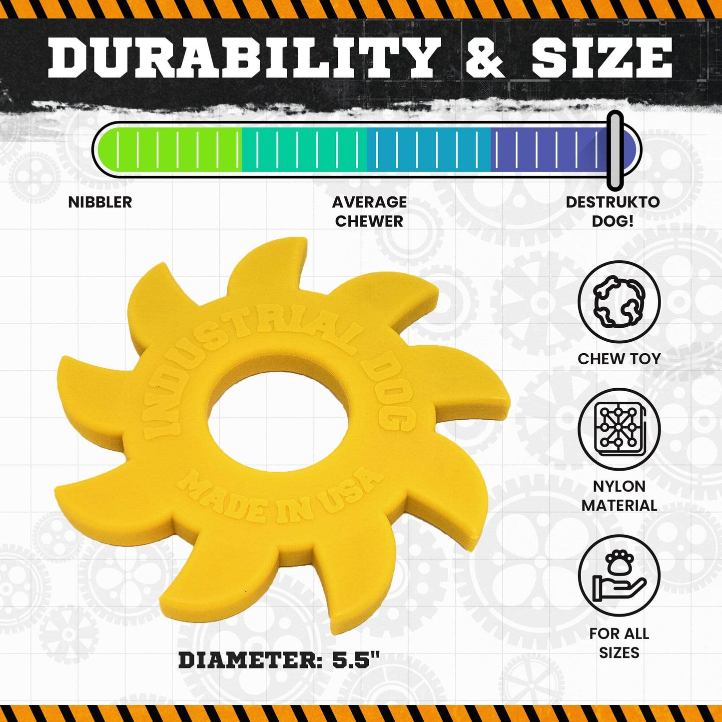Nylon Circular Saw Blade - Med/Large - Yellow