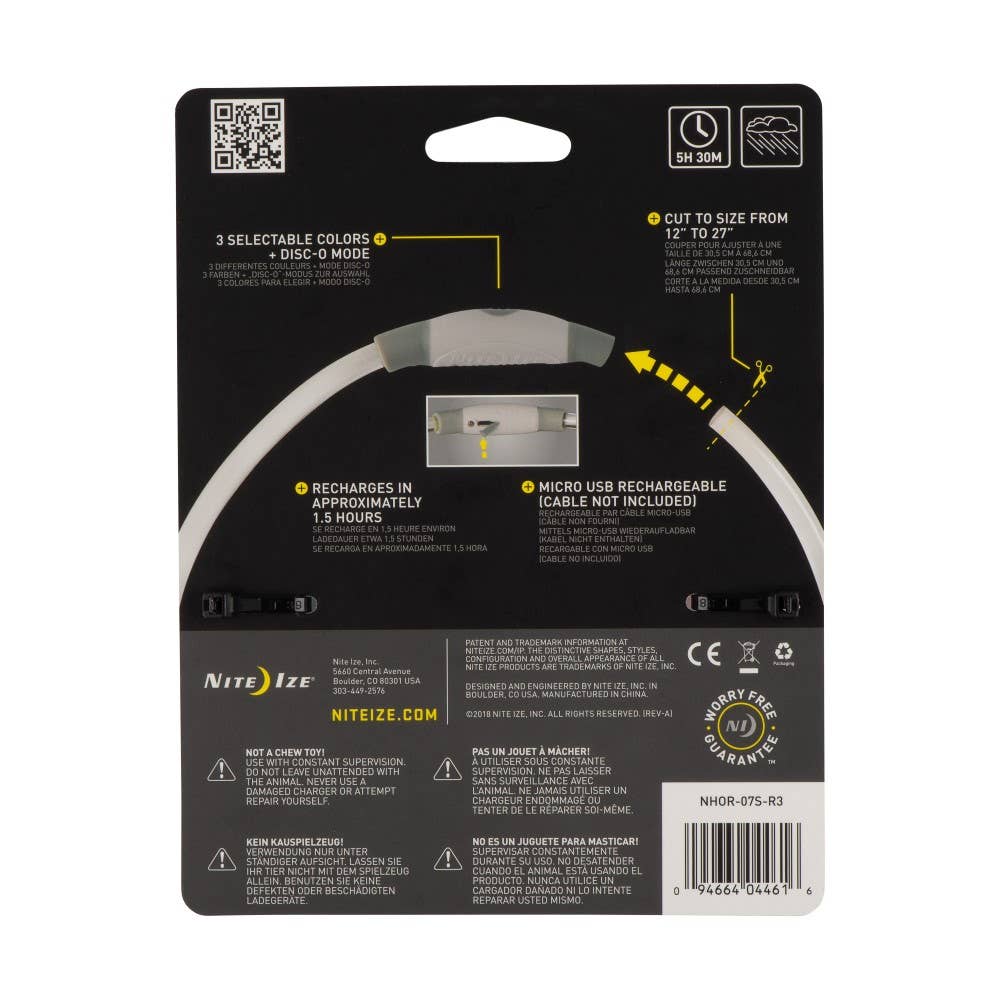 Nite Ize Rechargeable LED Safety Necklace-Disco