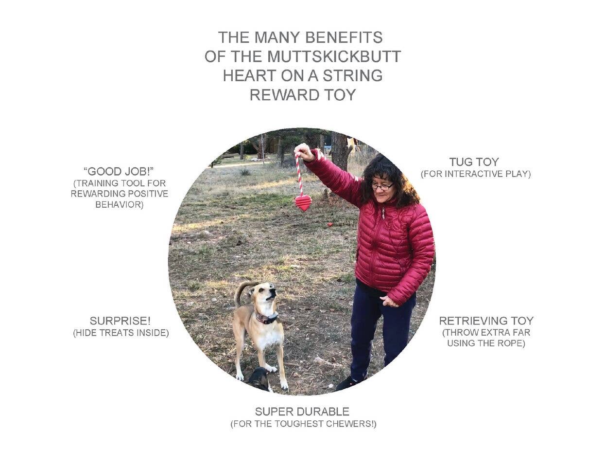 Heart on a String - Ultra-Durable Reward Ball