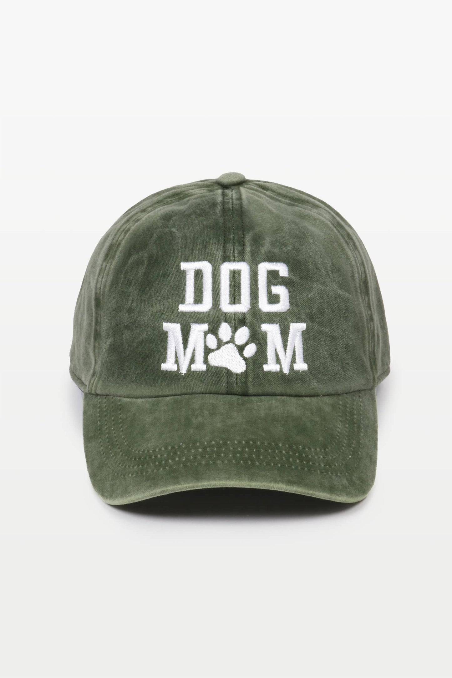 "Dog Mom" Embroidered Baseball Cap
