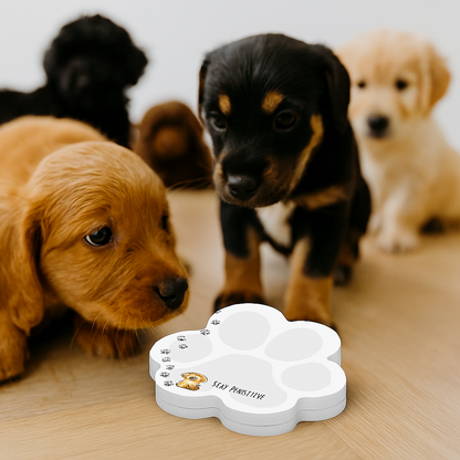 Paw Print Post-it® Notes - Pup - Stay Pawsitive sticky note
