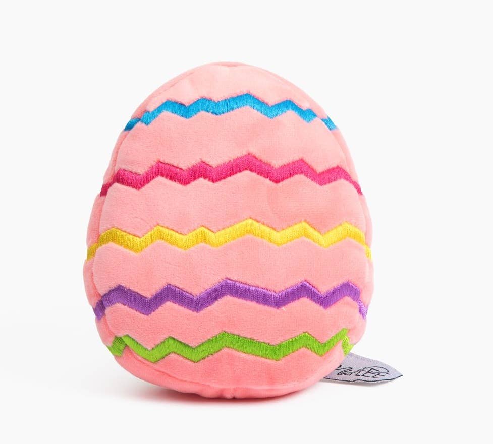 Midlee Easter Egg Plush Dog Toy - Pink