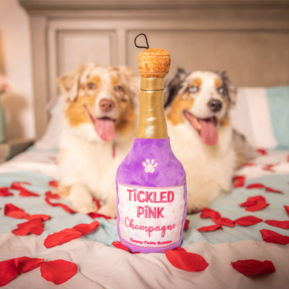 Tickled Pink Chompagne Dog Toy