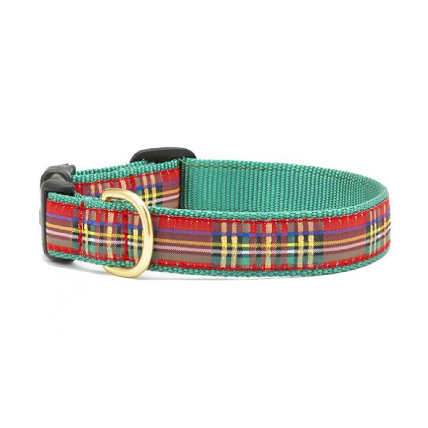 Christmas Sparkle Plaid Holiday Dog Collar