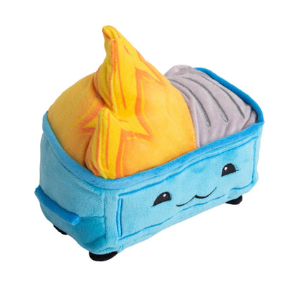 SnugArooz Dumpster Fire Plush Dog Toy 6.5"