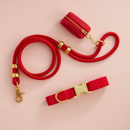 Ruby Waxed Canvas Poop Bag Dispenser
