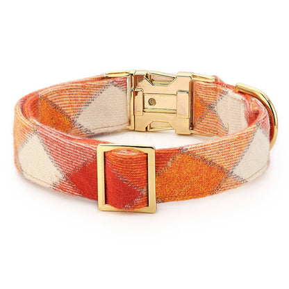 Pumpkin Spice Plaid Collar