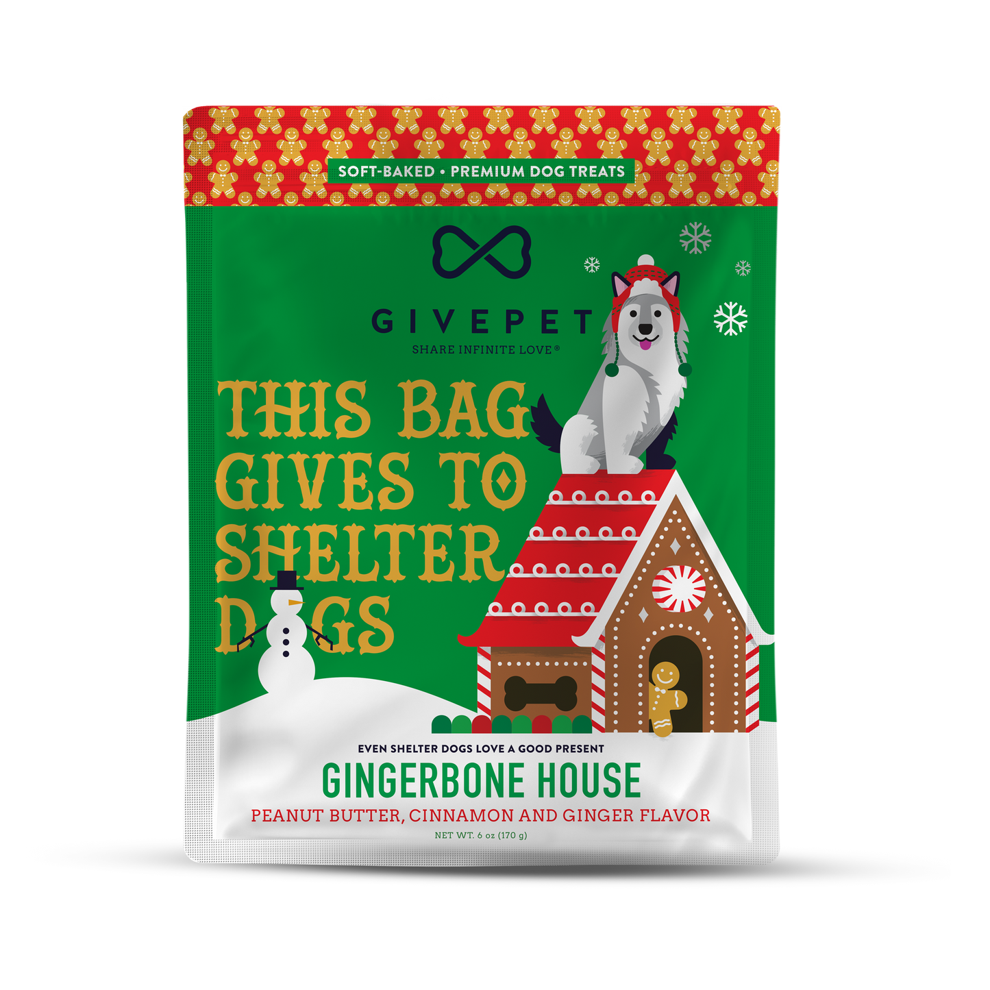 GivePet Gingerbone House Treats