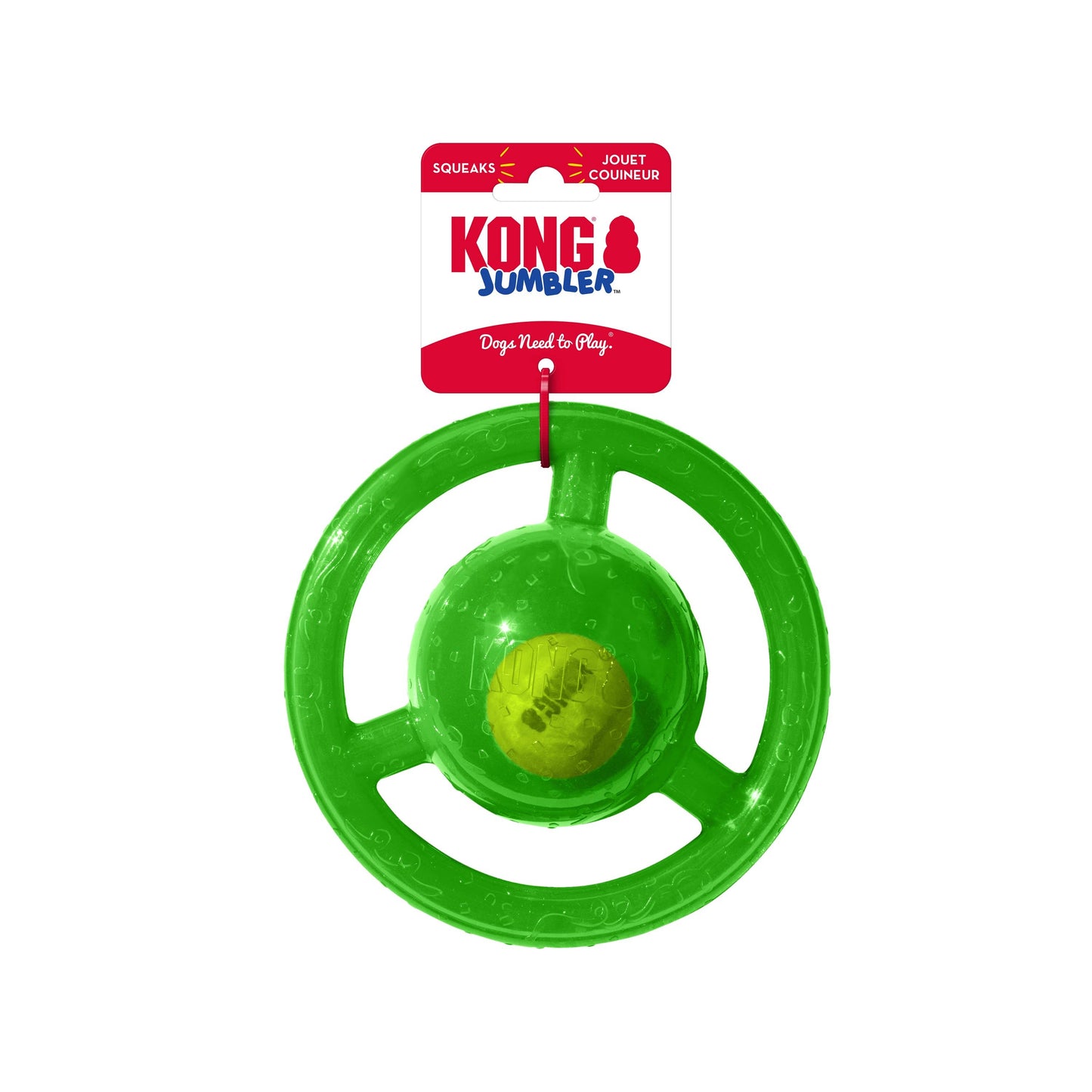 KONG® Jumbler™ Disc Dog Enrichment Toy Assorted Medium/Large