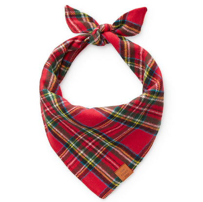 Foggy Dog Tartan Plaid Flannel Bandana