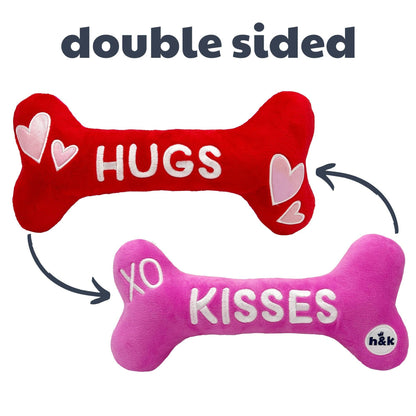 Hugs & Kisses Bone 2.0 Dog Toy (Double Sided)