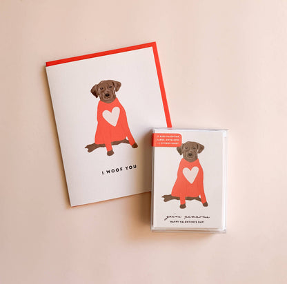 Cute Dog Card I Woof You Love Card