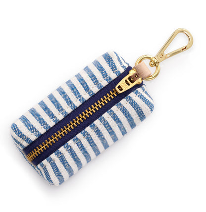 Lake Blue Stripe Bag Dispenser