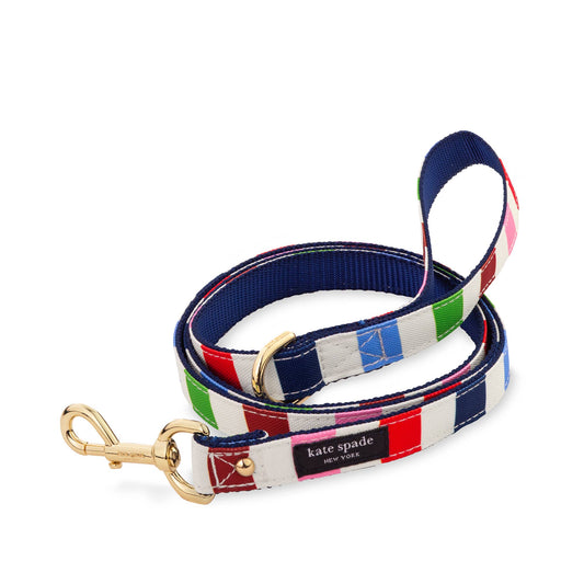 Kate Spade Large Dog Leash, Adventure Stripe