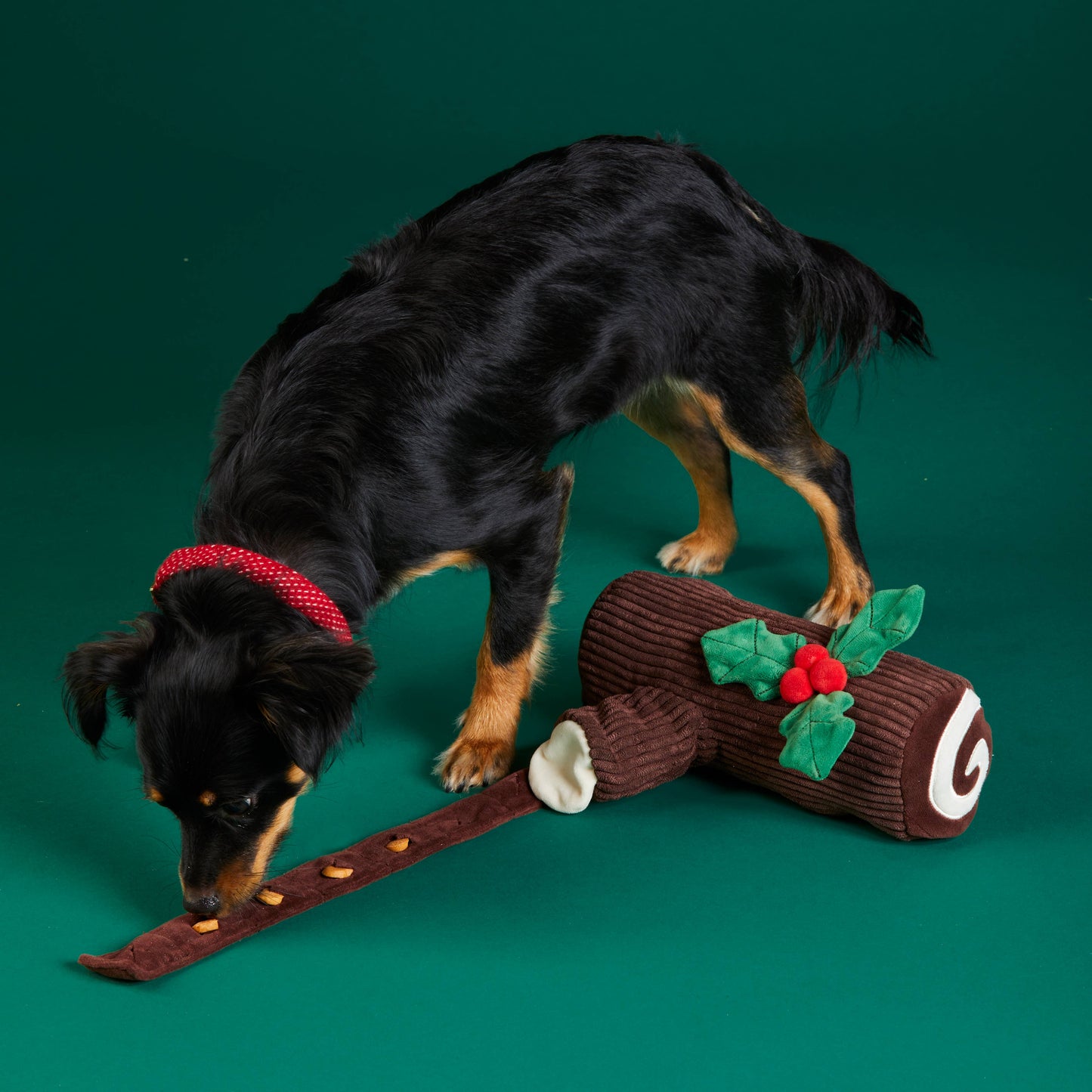 Foggy Dog Yule Log Interactive Snuffle Toy