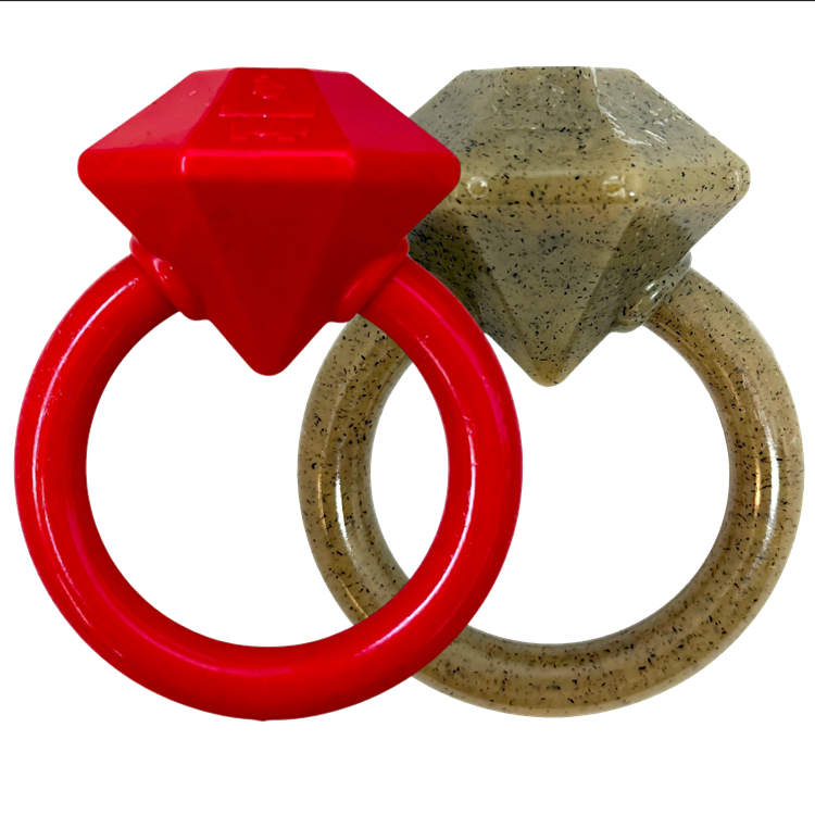 Diamond Ring Durable Nylon Teething Ring for Puppies