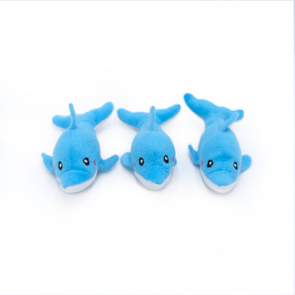 Zippy Burrow® - Dolphins in Palm Tree - Dog Toy