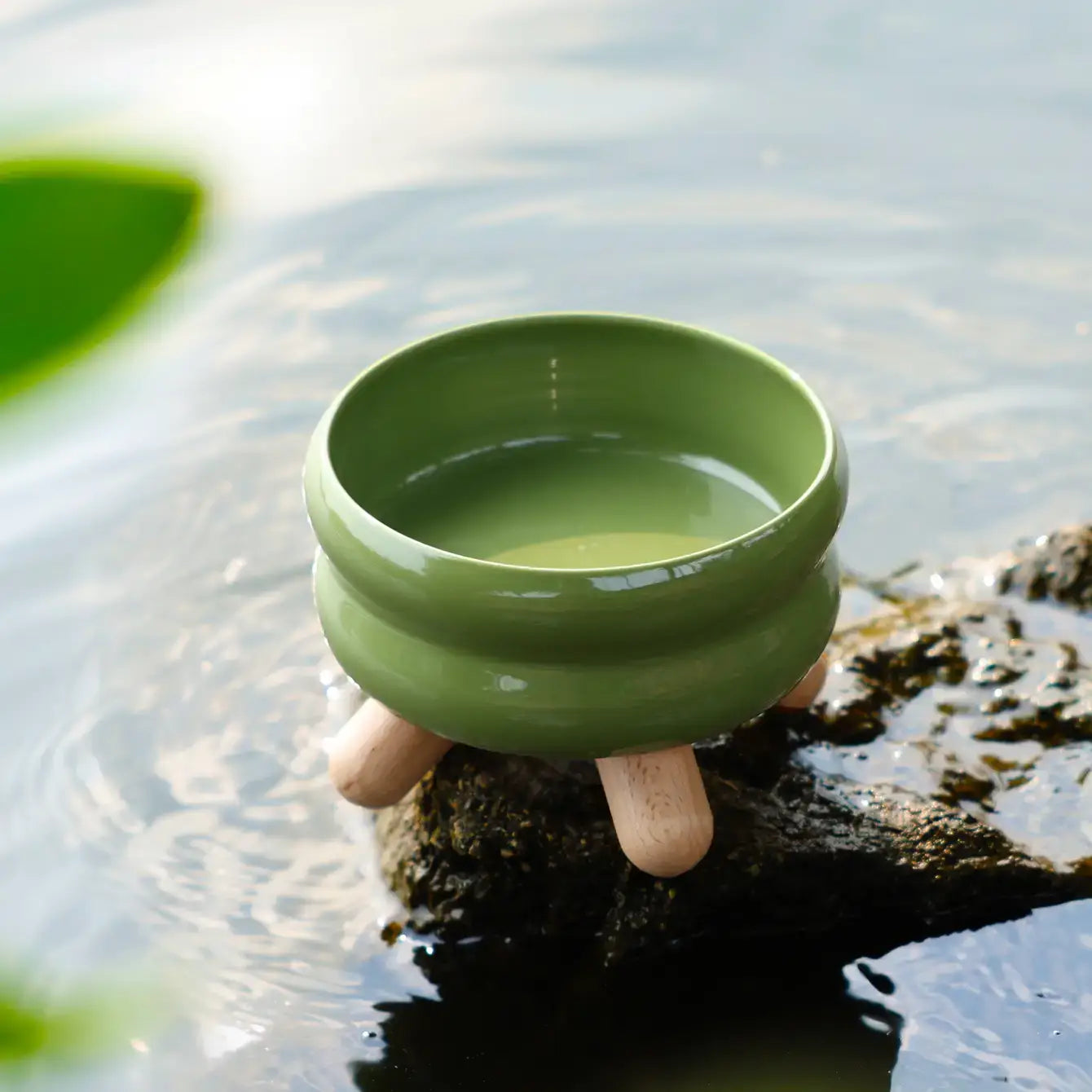 Elevated Ceramic Pet Water Bowl