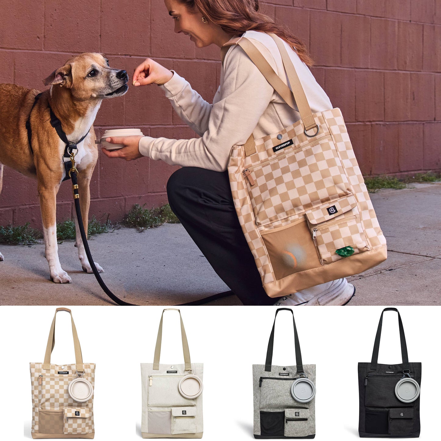 Park Pack Dog Gear Tote:Travel Bowl, Treat Pouch, Toy Pocket