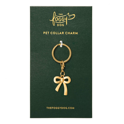 Gold Bow Collar Charm