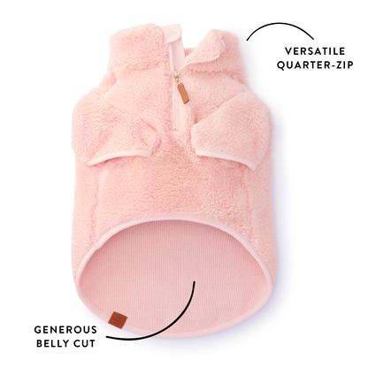 Pink Sherpa Quarter-Zip