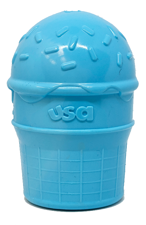 Ice Cream Cone Durable PUP-X Chew Toy and Treat Dispenser