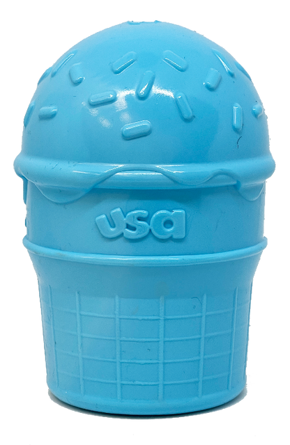 Ice Cream Cone Durable PUP-X Chew Toy and Treat Dispenser