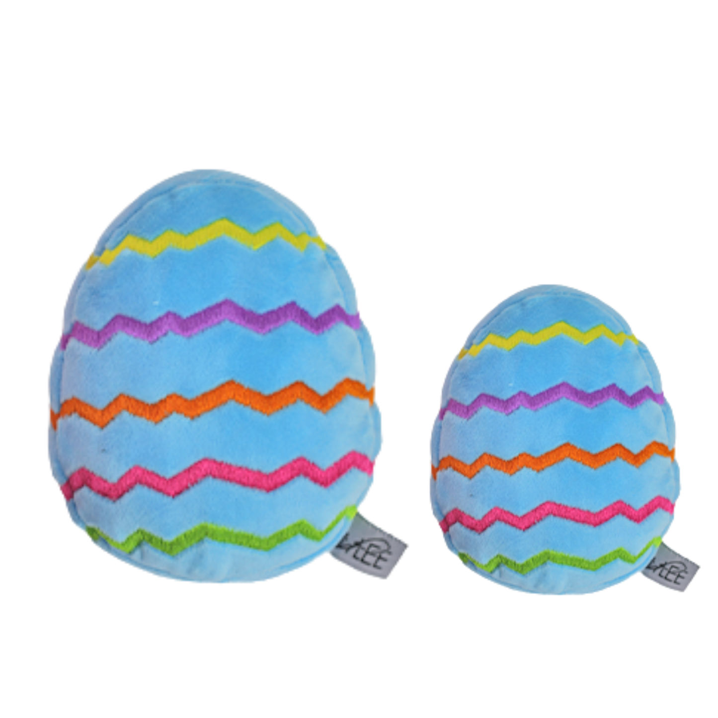 Midlee Plush Easter Egg Dog Toy - Blue