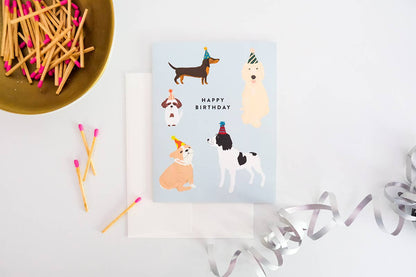 Party Dogs Birthday Card