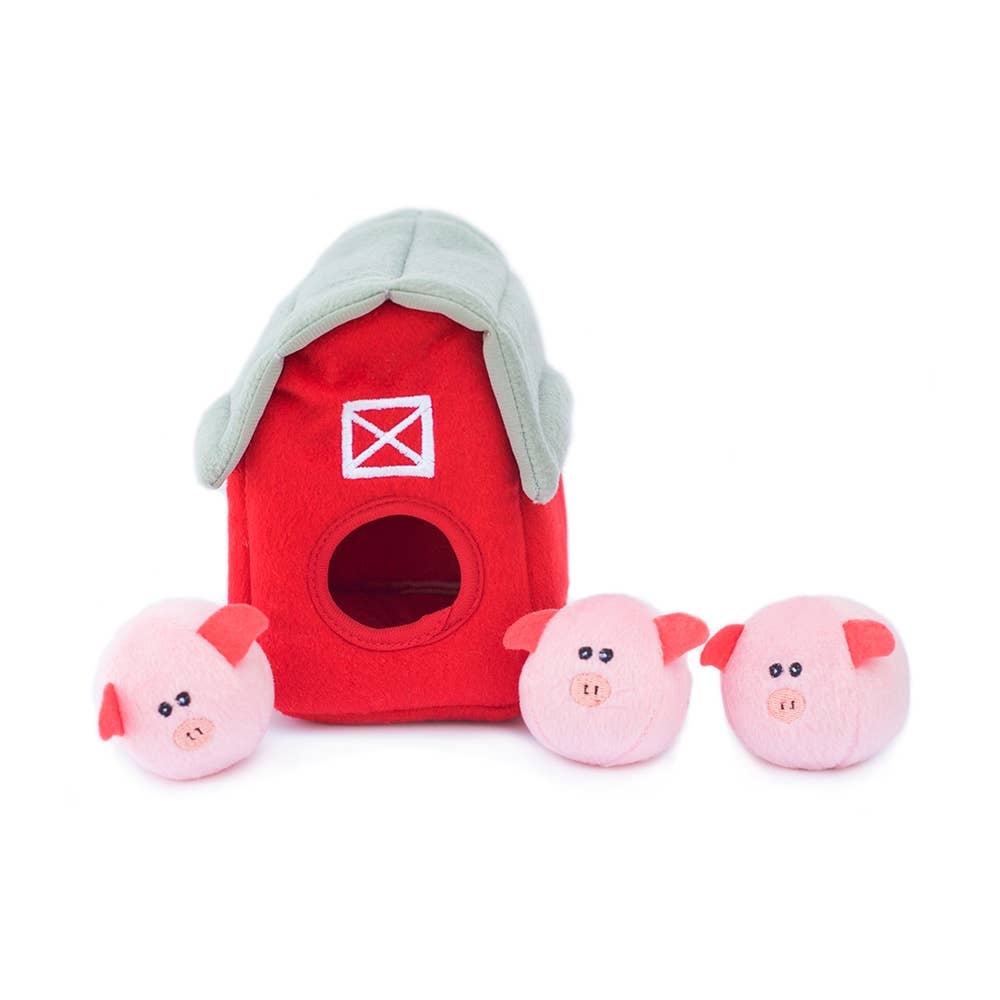 Zippy Burrow - Pig Barn - Dog Toy