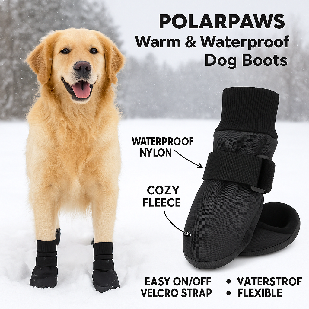 PolarPaws Soft Sole Waterproof Winter Dog Boots