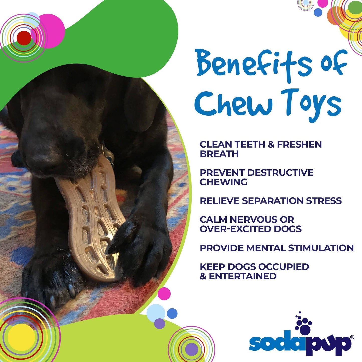 Nylon Peanut Chew Toy - Medium/Large - Brown