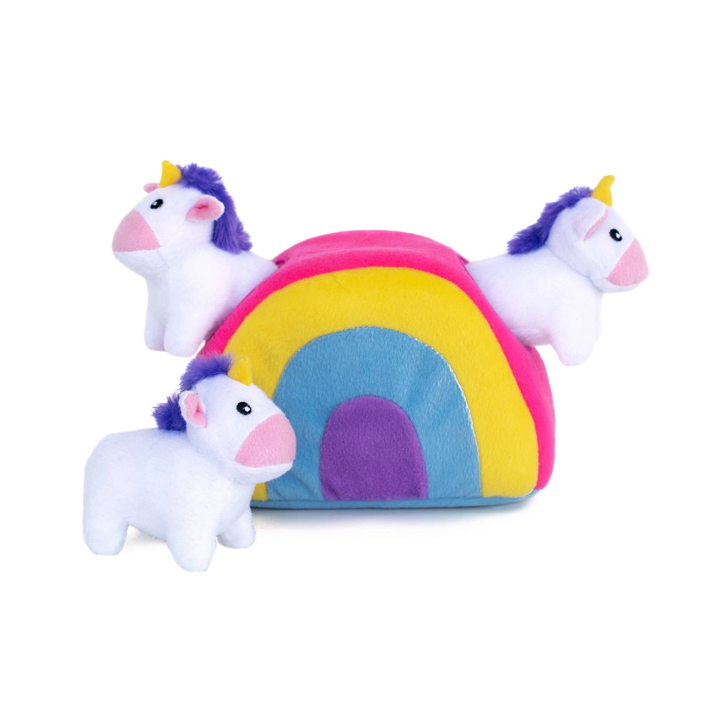 Zippy Burrow - Unicorns in Rainbow - Dog Toy