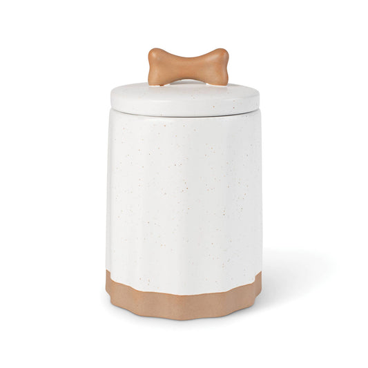 Speck Bone Treat Jar Clay