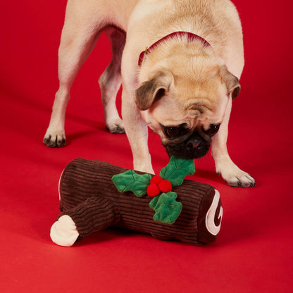 Foggy Dog Yule Log Interactive Snuffle Toy