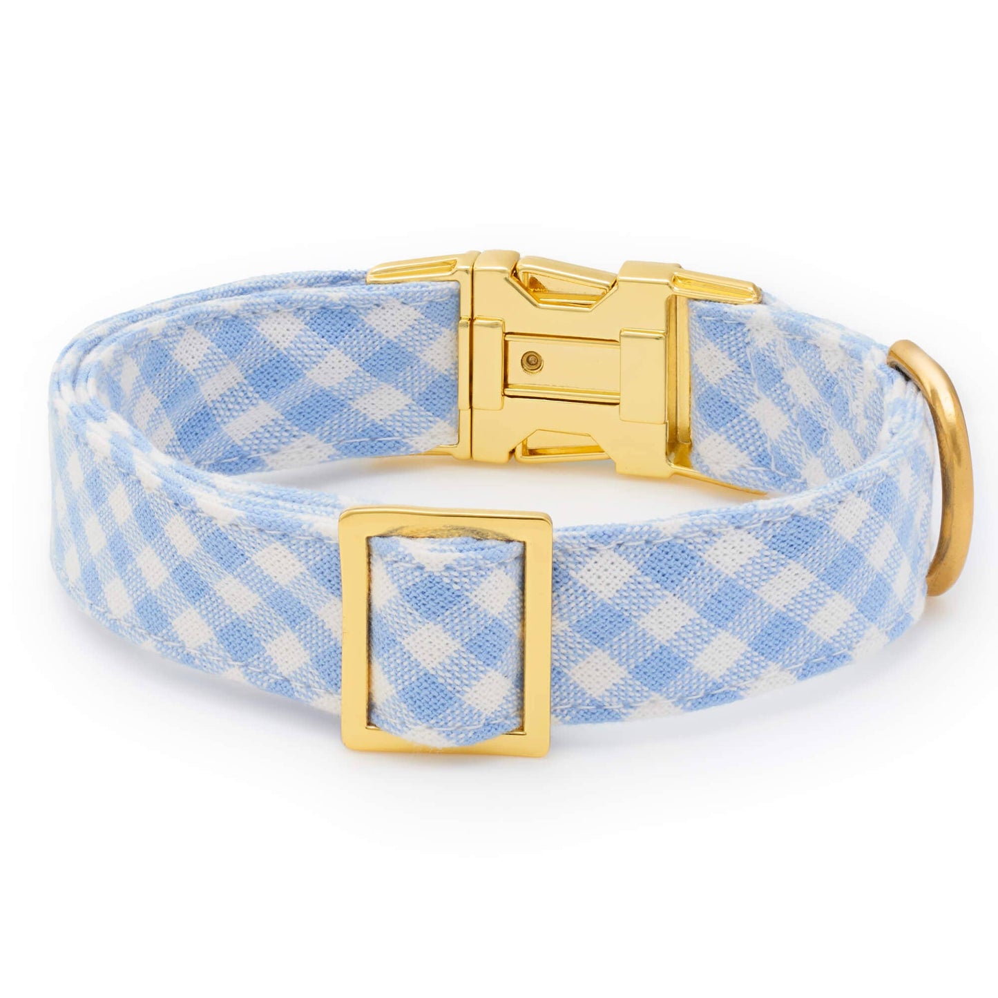 Sky Blue Gingham Collar