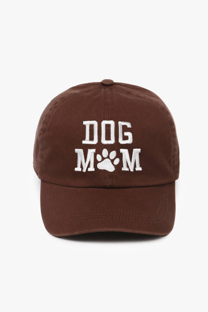 "Dog Mom" Embroidered Baseball Cap
