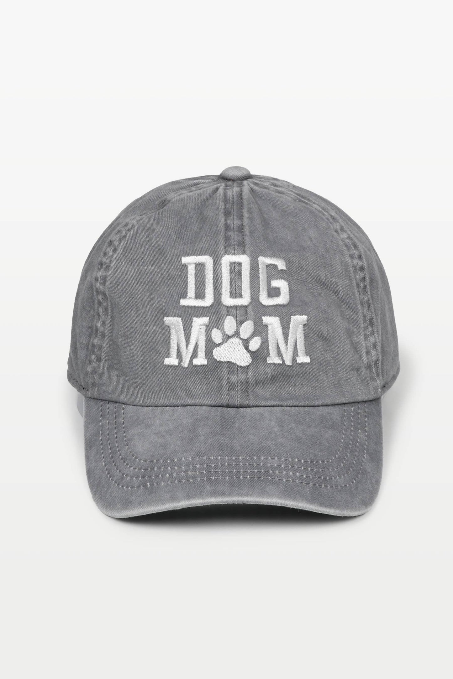 "Dog Mom" Embroidered Baseball Cap