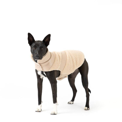 Fab Ski Leather Shearling Puffer Tan