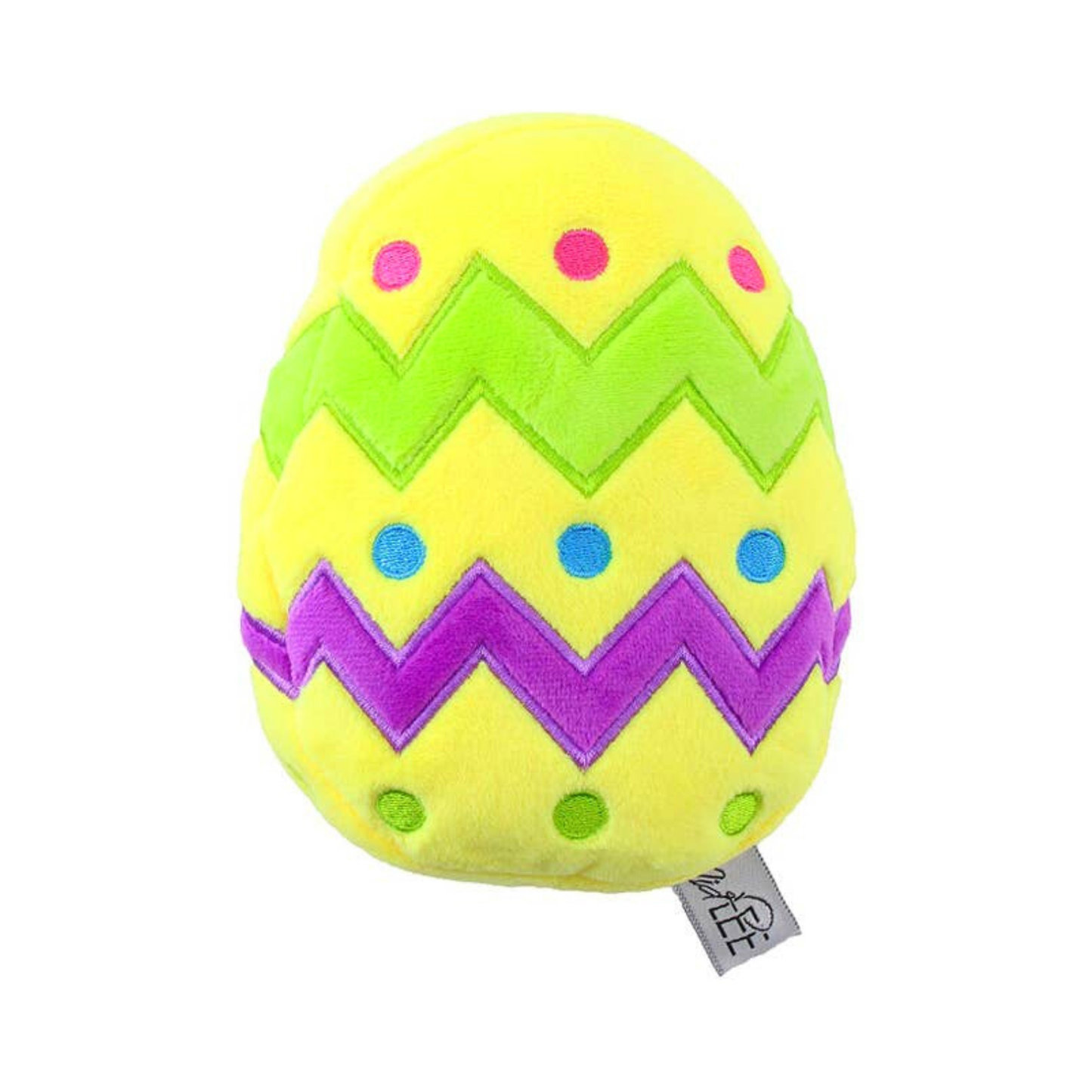 Midlee Plush Easter Egg Dog Toy with Squeaker