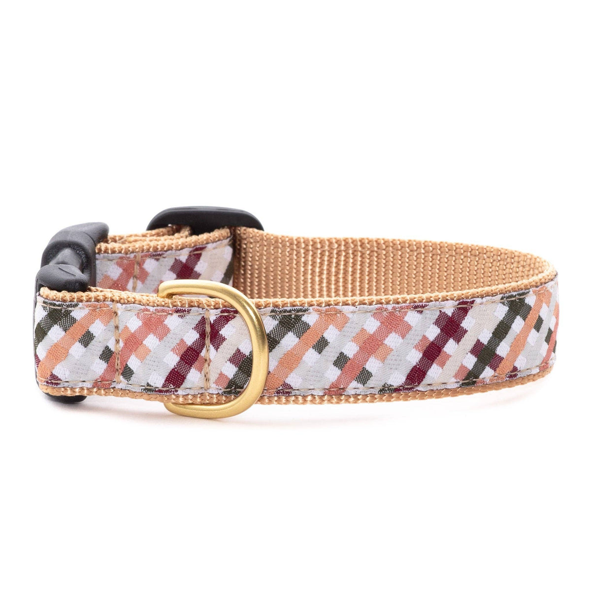Wickford Gingham Dog Collar