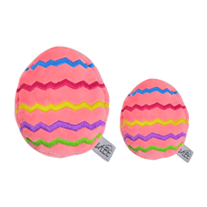 Midlee Easter Egg Plush Dog Toy - Pink