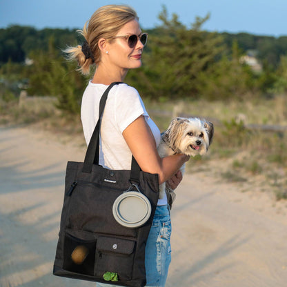 Park Pack Dog Gear Tote:Travel Bowl, Treat Pouch, Toy Pocket