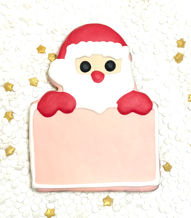 Lucky Biscuit Barkery Personalized Santa Cookie