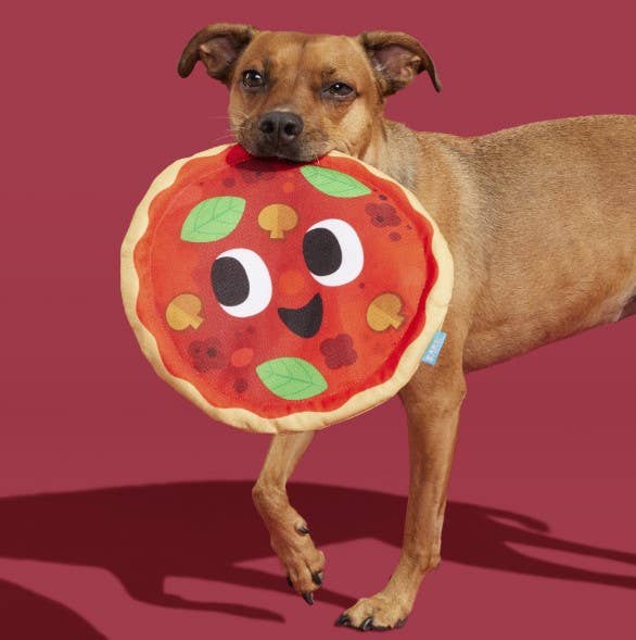 BARK Signore Pizza Face Dog Toy