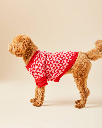 Heart Stripe Valentine's Day Sweater