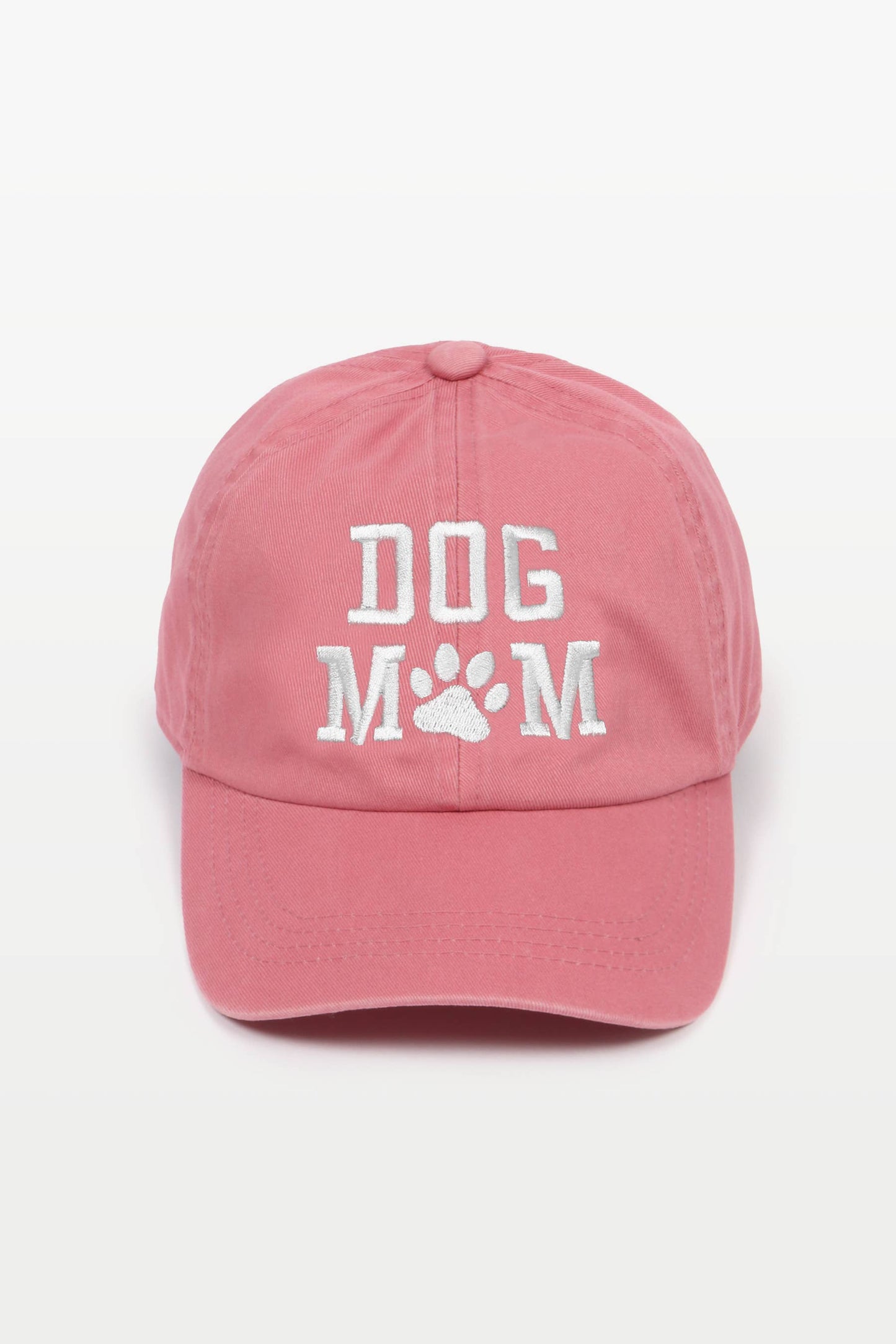 "Dog Mom" Embroidered Baseball Cap