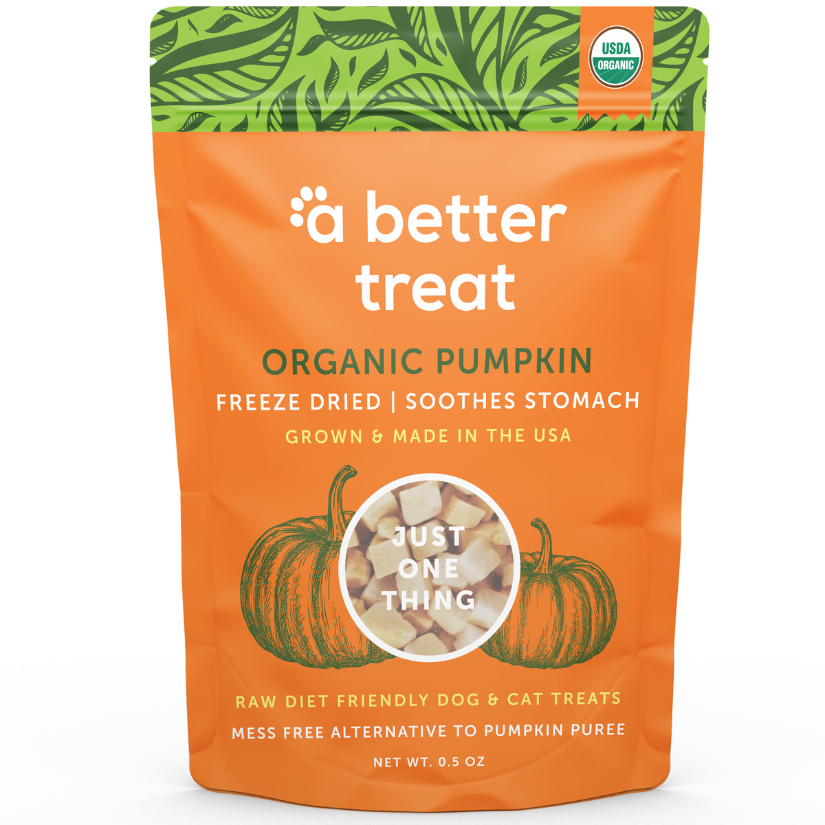 Organic Freeze Dried Pumpkin Dog and Cat Treats